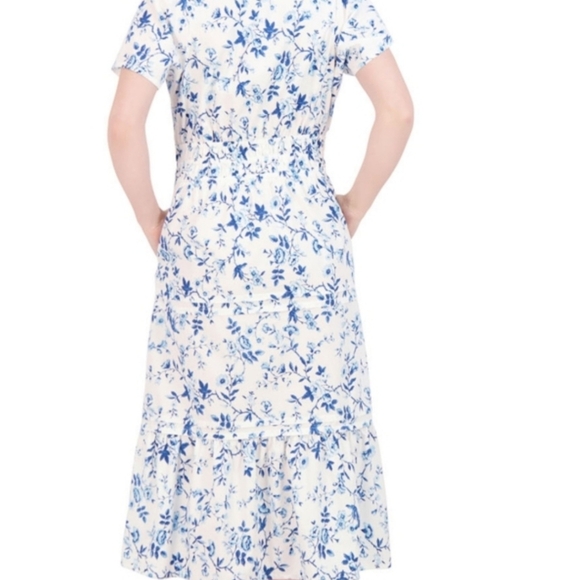 Floral Blue and White Dress - Picture 6 of 6